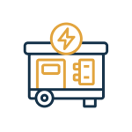 Generator installation and maintenance icon