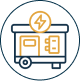Generator installation and maintenance icon